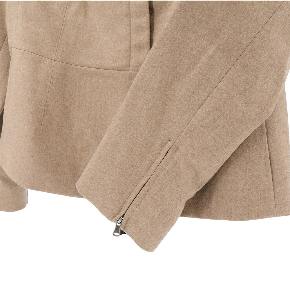 NWT Talbots Kate Fit Wool Blend Collarless Blazer Camel Tan Size 10 - Picture 6 of 8